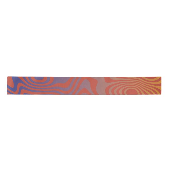 Ruban En Satin Dream Flow l Abstract Trippy Pattern - No. 01 (Devant)