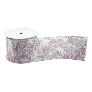 Ruban En Satin Dusty Plum violet Mariage Botanique