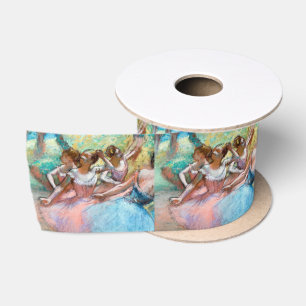 Ruban En Satin Edgar Degas - Quatre ballerines sur scène