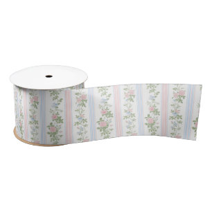 Ruban En Satin Élégant floral Vintage