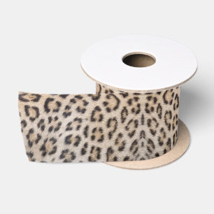 Ruban En Satin Elégant léopard peau poster de animal motif chic