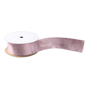 Ruban En Satin Élégant motif de flocon de neige en marbre doré