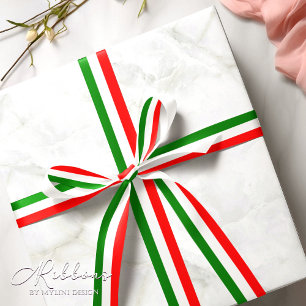 Ruban En Satin Élégant ruban de drapeau italien moderne