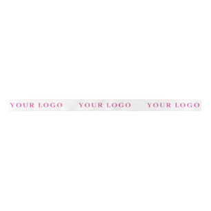 RUBAN EN SATIN ÉLÉGANT SIMPLE MODERNE VOTRE LOGO PERSONNALISÉ ICI