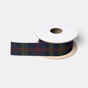 Ruban En Satin Élégant Tartan à Carreaux Rustique