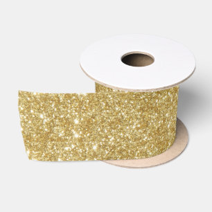 Ruban En Satin Élégante Parties scintillant d'or étincelante Glam