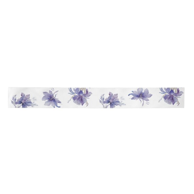 Ruban En Satin Emballage Cadeau Iris Purple (Devant)