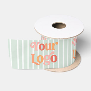 Ruban En Satin Emballage Cadeau Personnalisé avec Logo de l'Entre
