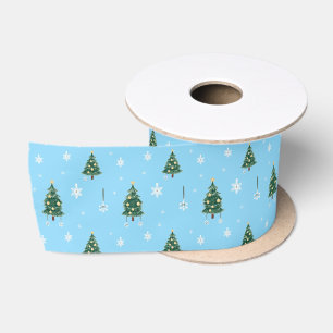 Ruban En Satin Emballage personnalisé pour les fêtes de Noël
