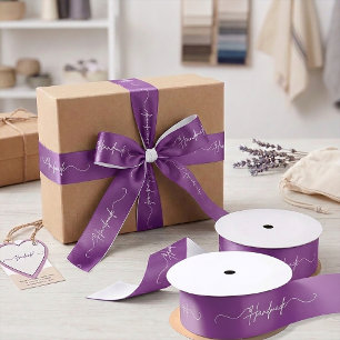 Ruban En Satin Emballage pour petite entreprise Satin fait main a
