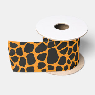 Ruban En Satin Empreinte de léopard Motif de peau animale