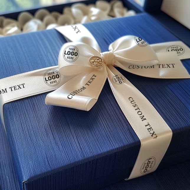 Ruban En Satin Entreprise de marque Logo Personnalisée simple (Créateur téléchargé)