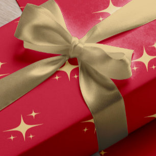 Ruban En Satin Enveloppe cadeau de Noël en faux or simple