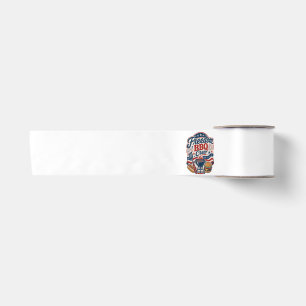 Ruban En Satin Équipe BBQ Freedom Badge Vintage