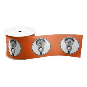 Ruban En Satin Équipe de crosse Orange
