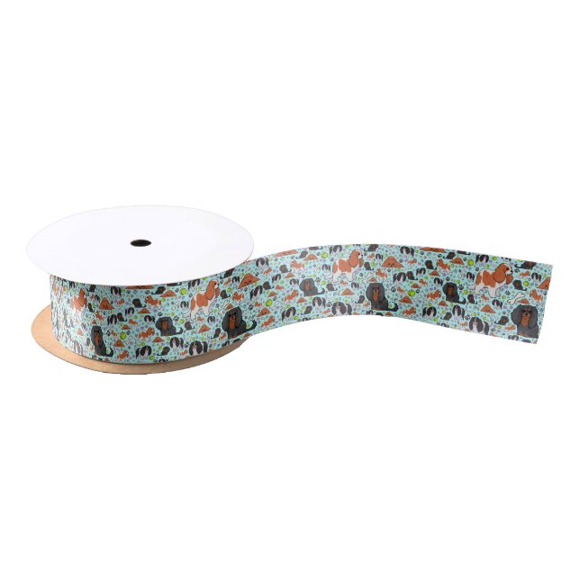 Ruban En Satin Espagnols en bleu (Bobine)