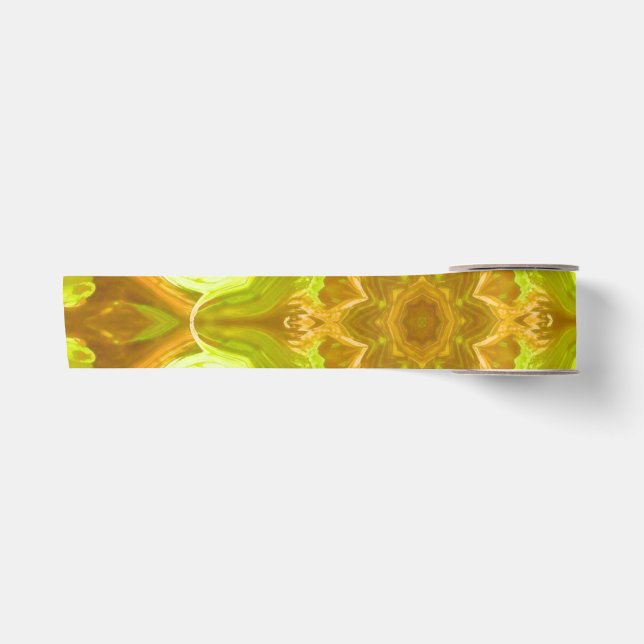 Ruban En Satin Esprit de feuillage solaire motif abstrait  (Devant)