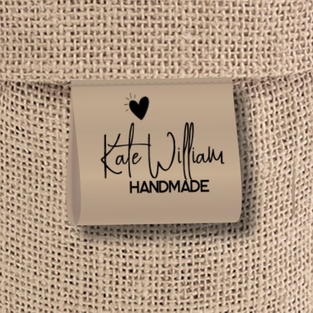 Ruban En Satin Étiquette de vêtements personnalisés Kraft pour l' (Créateur téléchargé)