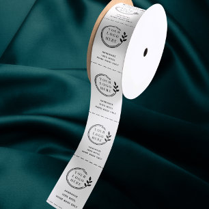 Ruban En Satin Étiquettes de soins de vêtements Logo