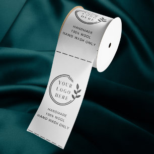 Ruban En Satin Étiquettes de vêtements de soin de vêtement à logo