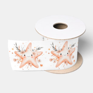 Ruban En Satin Étoile de mer mignonne