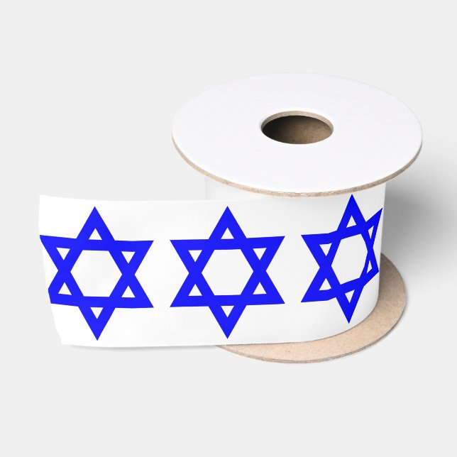 Ruban En Satin ✡︎ Étoile juive de David (Bobine)