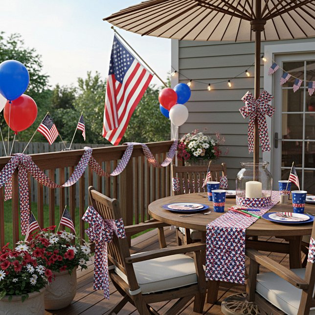 Ruban En Satin Étoiles et bandes  (Créateur téléchargé)