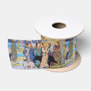 Ruban En Satin Eugene Grasset - Panneau Décoratif Harmonie
