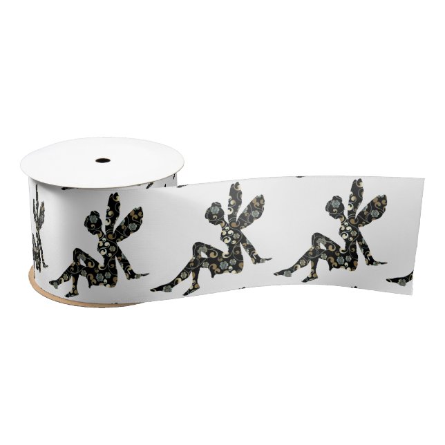 Ruban En Satin Fairy Silhouette Thunder_Cove (Bobine)