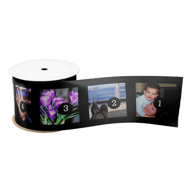 Ruban En Satin Faites vos propres 9 photos + couleur (Bobine)