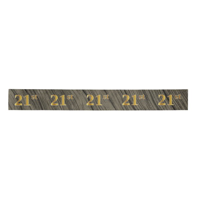 Ruban En Satin Faux/Imitation Gold "21st" Numéro d'événement (Rus (Devant)
