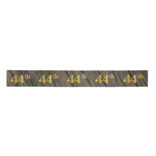Ruban En Satin Faux/Imitation Gold "44th" Numéro d'événement (Rus