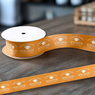 Ruban En Satin Félicitations Graduate Graduate Graduate Black Ora