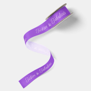Ruban En Satin Festif & Fabuleux   Violet Bijou Vibrant & Blush 