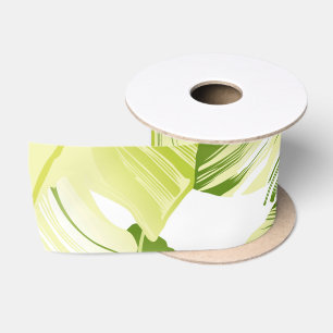 Ruban En Satin Feuilles de bananier 4
