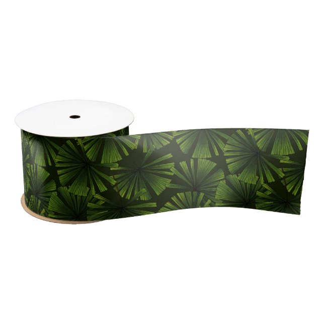 Ruban En Satin Feuilles Palm (Bobine)