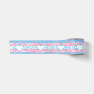 Ruban En Satin Fierté Trans Squiggle