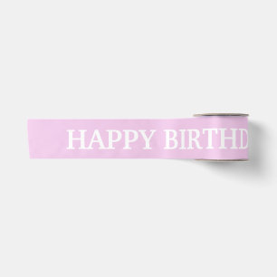 Ruban En Satin Fille Anniversaire Rose Pastel 1er Anniversaire