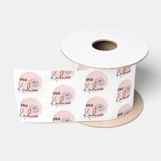 Ruban En Satin Fille rose Étaler (Bobine)