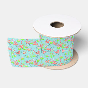 Ruban En Satin Flamant rose Fandango Multi ruban satin