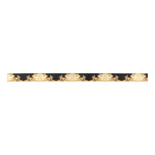 Ruban En Satin Flammes chaudes blanches (Devant)