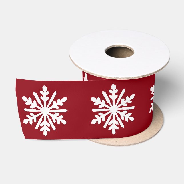 Ruban En Satin Flèche de neige (Bobine)