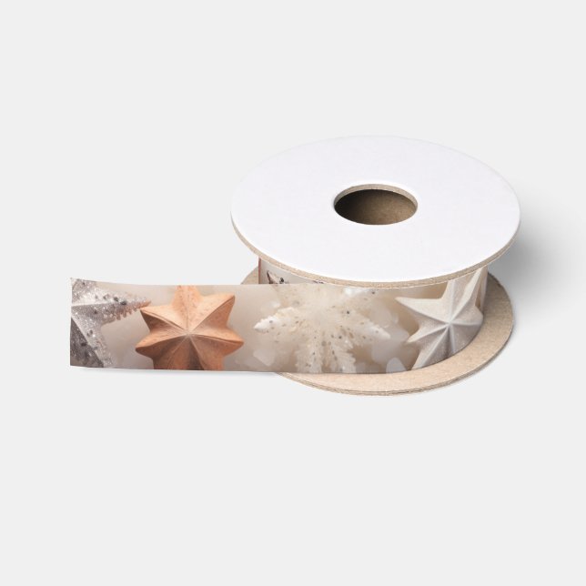 Ruban En Satin Flèche de neige (Bobine)
