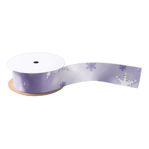 Ruban En Satin Flèche de neige violette