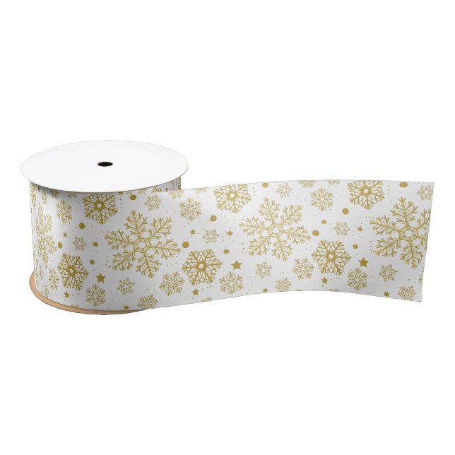 Ruban En Satin Flèche dorée (Bobine)