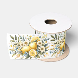 Ruban En Satin Fleur carrelée méditerranéenne Italien Positano Le