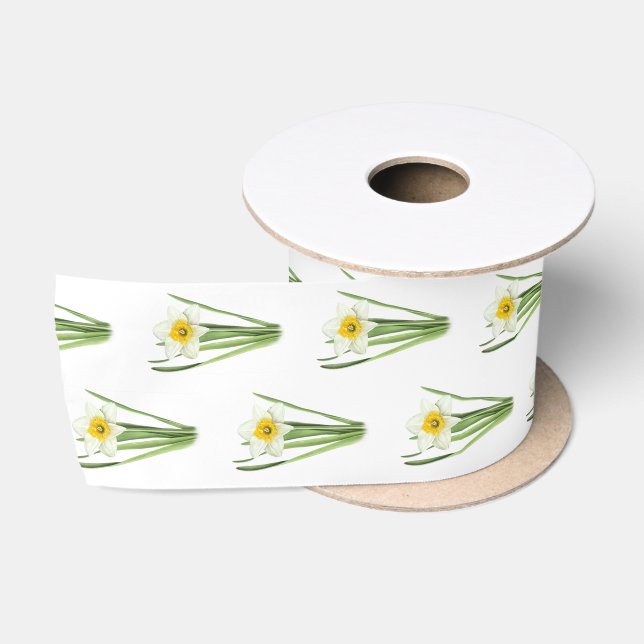 Ruban En Satin Fleur de jonquille (Bobine)