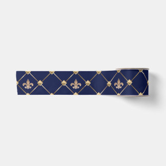 Ruban En Satin Fleur de Lis