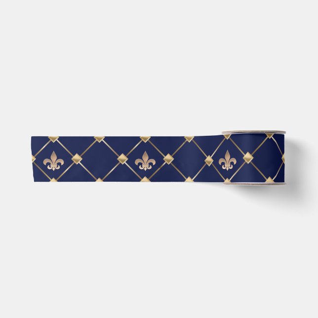 Ruban En Satin Fleur de Lis (Devant)