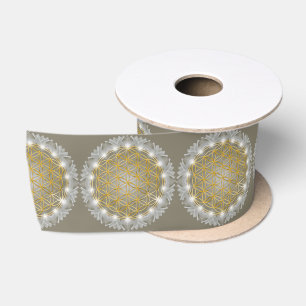 Ruban En Satin FLEUR DE VIE - Géométrie sacrée Lumière 1